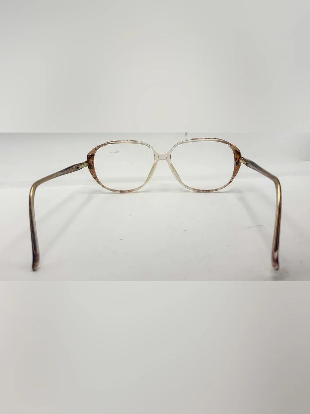 Blue Ribbon For Marchon BR16 Brown Translucent Oval Sunglasses Frames Only